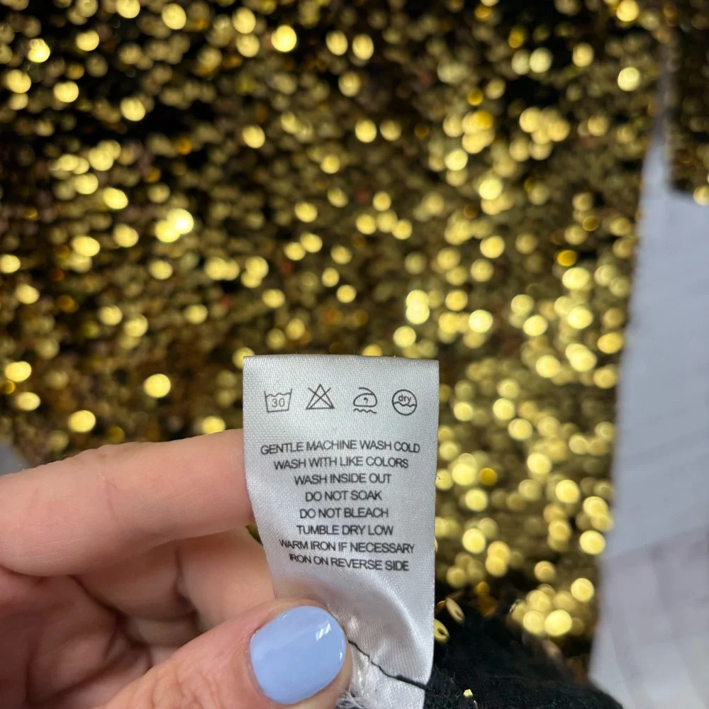 Beulah Gold Sequin Maxi Dress - Picture 10 of 11
